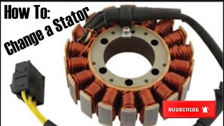 How To Change a motorcycle stator [upl. by Sesmar]