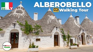 Alberobello Italy Walking Tour  4K  with Captions  Prowalk Tours [upl. by Eenahpets]