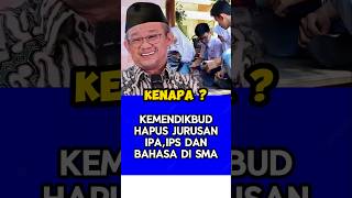 Kemendikbud hapus jurusan IPAIPS dan Bahasa di SMA [upl. by Adrell]