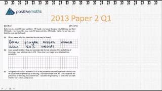 Leaving Cert Ordinary Level Probability Interpreting Worded Questions [upl. by Uoliram]