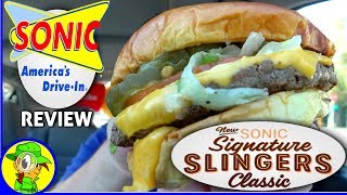 Sonic®  Classic Signature Slinger  Food Review 🚗🔊🍔 [upl. by Nehtan]