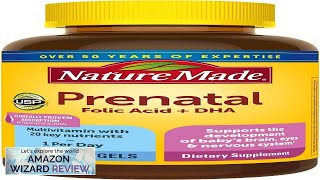 Nature Made Prenatal with Folic Acid  DHA Prenatal Vitamin and Mineral Review [upl. by Tallie]