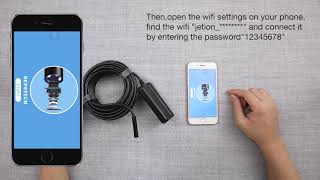 DEPSTECH WiFi Endoscope Operation Steps [upl. by Lasyrc]