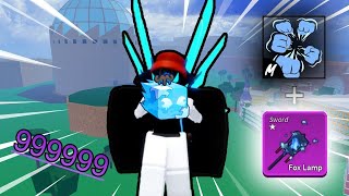 SuperHuman  Ice  Fox Lamp  Best One Shot Combo Update 23 Blox Fruits [upl. by Rhpotsirhc]