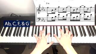 quotLa Copa de La Vidaquot SciTech Band version  Letter F Piano Tutorial [upl. by Weisburgh]