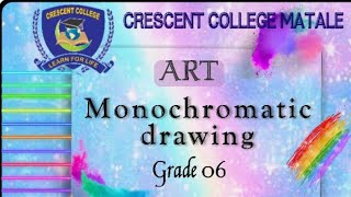 Monochromatic Drawing  Art  Grade 6 [upl. by Acirat]