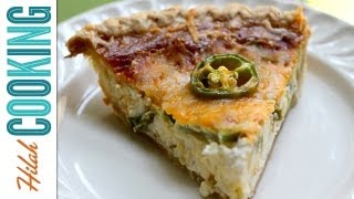 How to Make Jalapeño Popper Quiche  Hilah Cooking [upl. by Yeldah217]