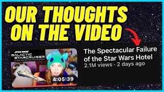 Our Thoughts On “The Spectacular Failure of the Star Wars Hotel” Video [upl. by Littman658]