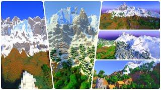 10 NEW MINECRAFT MOUNTAIN SEEDS YOU HAVE TO TRY No longer working [upl. by Amzu]