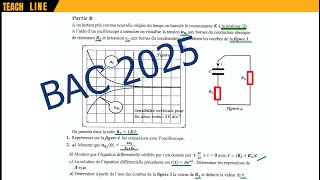 Dipôle RC correction exercice N°2 BAC SCIENTIFIQUE [upl. by Carmel]