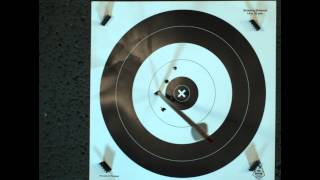 Slow motion video of primitive archery bad hit to target [upl. by Oiramel]