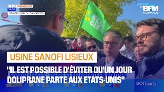 Grève à Sanofi Lisieux les salariés soutenus par Olivier Faure et Arthur Delaporte [upl. by Agon880]