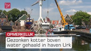 Kotter opgehesen in haven Urk [upl. by Jon]