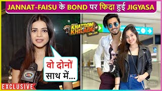 Jigyasa Singh REVEALS About being Away From TV Reacts On JannatFaisu Bond In KKK12 [upl. by Anoif581]