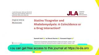 Statins Ticagrelor and Rhabdomyolysis A Coincidence or a Drug Interaction [upl. by Michey]