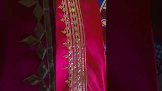 new gota Patti border design gota Patti embroidery design gota Patti work trending embroidery [upl. by Reeba56]