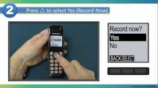 Panasonic  Telephones  Function  Record a Greeting Message Models listed in Description [upl. by Ordnael]