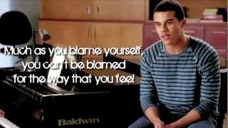 Glee  Let Me Love You Until You Learn To Love Yourself Lyrics [upl. by Aran]