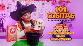 AampH MX  Aprende a hacer un caldero para Halloween con bicarbonato de sodio [upl. by Sirhc]