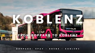 Travel with Local Bus From Boppard to Koblenz  Amazing Germany [upl. by Burty]