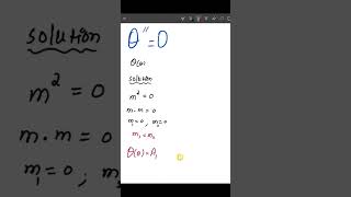 Solution of Second Order Differential Equations differentialequations maths [upl. by Grubb]