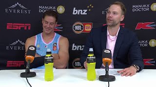 Petteri Koponen and Sam Mennenga press conference vs Melbourne United  Round 7 NBL25 [upl. by Haram]