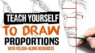 Proportions  Fundamental Visual Landmarks  Teach Yourself to Draw  Drawing Techniques [upl. by Ide]