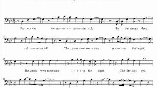 The Hobbit  Far Over the Misty Mountains Music Sheet Melody [upl. by Rehptsirhc687]