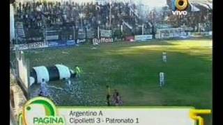 Argentino A  Cipolletti vs Patronato 090510 [upl. by Granese]