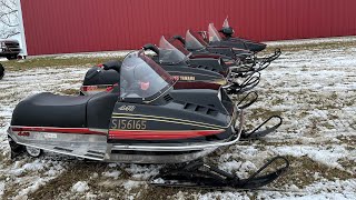 Riding vintage snowmobiles [upl. by Atnauq]