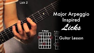 Major Arpeggio Inspired Licks [upl. by Jeddy]