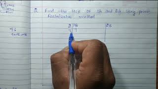 Find the HCF of 18 and 28 by using prime factorization method HCF kaise nikalate hain [upl. by Jeromy]