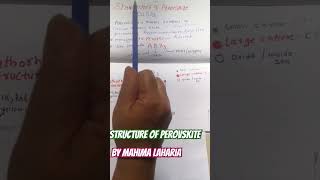 Perovksite Perovskitestructurecalcium titanium oxide CaTiO3 Orthorhombic IIT neet Mineral [upl. by Elleuqar446]