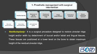 Prosthetic management of flat ridge Part2 with surgical intervention [upl. by Ahsaet]