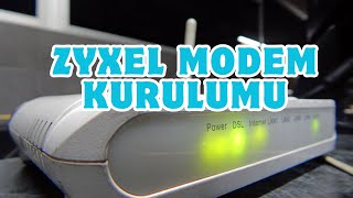 zyxel modem kurulum  zyxel modem ayarları [upl. by Ayetal985]