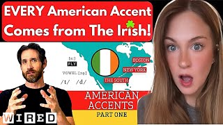 Accent Expert Gives a Tour of US Accents  WIRED  Irish Girl Reacts [upl. by Nashbar]