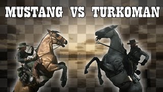 Mustang vs Turkoman in Red Dead Online shorts [upl. by Caldera]