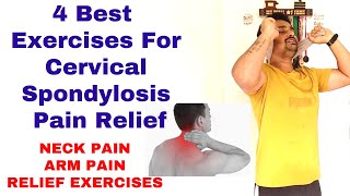 Exercises For Cervical Spondylosis Pain Relief  Neck Pain Relief Exercises  Arm Pain Relief [upl. by Oregolac]