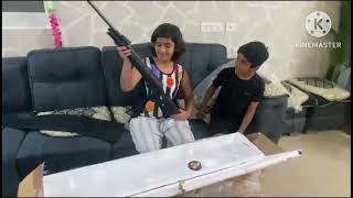 Aarmr Tornado Air Rifle Airgun Unboxing Shooting Practice on 42 inch TV [upl. by Rostand]