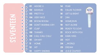 SEVENTEEN PLAYLIST UPDATED 2023 [upl. by Iyre]