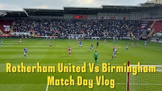 Rotherham United 02 Birmingham City Vlog  202425 [upl. by Sothena]