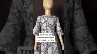 Trendy Block Print Frock Style Meets Comfort [upl. by Eirod]