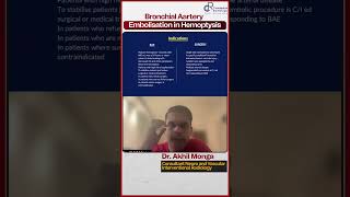 Bronchial Artery Embolisation in Hemoptysis by Dr Akhil Monga  Conceptual Radiology [upl. by Hairej781]