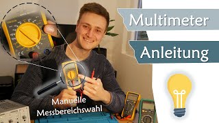 Anleitung Multimeter für Einsteiger wie geht die Messbereichsauswahl  Geräte 11 [upl. by Dlonra]