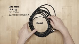 wie man richtig EIN KABEL ZUSAMMENWICKELT Lifehack [upl. by Ttegdirb]