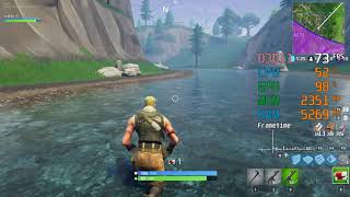 GeForce GTX 1050 ti  Intel Core i53470  Fortnite Battle Royale FPS Test High [upl. by Olonam]