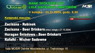 Rozgrywki BSLSA 2024  V kolejka  od godz 930 [upl. by Stead981]