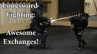 Longsword Fighting  Awesome Exchanges [upl. by Teeter]