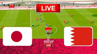 LIVE🔴 Japan Vs Bahrain  AFC Asian Cup  Round of 16  Live Football Match Today [upl. by Ailema]