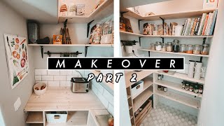 VORRATSKAMMER ROOM MAKEOVER Part 2  Fliesen legen  DIY Regal selber bauen  EASY ALEX [upl. by Shanley]